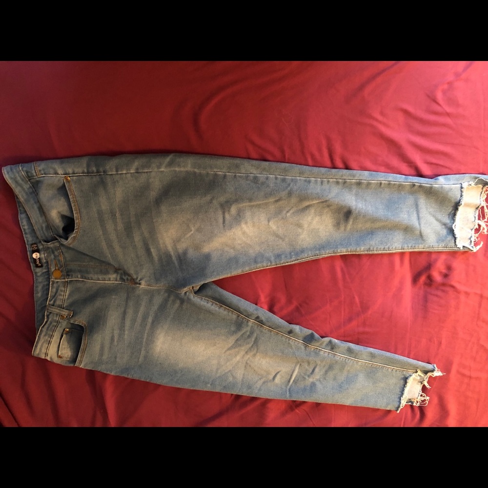 Boohoo light wash denim jeans